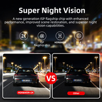 Caméra embarquée OEM ODM avec contrôle Wi-Fi via application, enregistreur de conduite HD 4K+1K WDR, surveillance de stationnement 24h/24, double caméra avant et arrière
