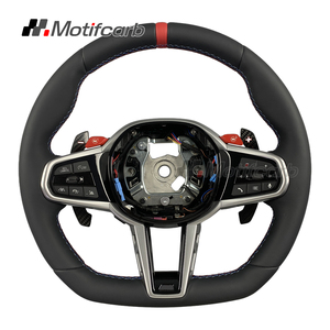 Volant en cuir personnalisé pour BMW M240i M340i M440i M550i X3M X5M G20 G30 G05 M2 M3 M4 M5 Série 1-8 2018-2024, mise à niveau LCI - Product Image 1