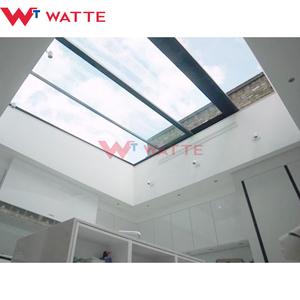 Tùy chỉnh cơ giới trượt rooflight hầm tầng hầm thông gió daylighting điện tự động trượt kính mái cửa sổ trời - Product Image 3