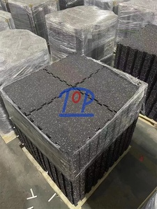 Alfombra de Goma para Gimnasio, Piso de Goma EPDM, Baldosas de Goma Encajables, Alfombra de Goma Impermeable para Gimnasio y Fitness - Product Image 6