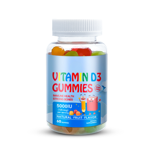 <strong>Vitamin</strong> D3 Gummies 1000IU. Supports Bone Health &amp; <strong>Immune</strong> <strong>System</strong>. Sugar-Free with Calcium. Delicious Fruit Flavor. OEM/ODM. - Product Image 1