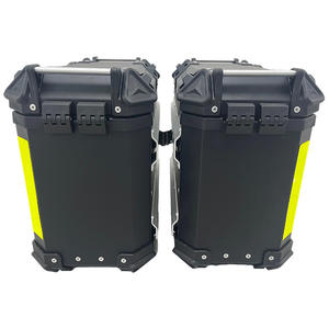 Nouvelle Offre Spéciale : Coffre de Rangement de Voyage en Alliage d'Aluminium 38L+38L, Universel Gauche Droit, Boîte d'Échappement Dissimulée Anti-Chute pour <span class=keywords><strong>Moto</strong></span> - Product Image 4