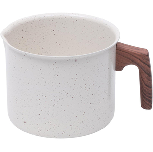 Ensemble de casseroles et poêles en céramique moderne de haute qualité avec revêtement en marbre et poignées en bakélite et bois, 12 pièces, en aluminium - Product Image 4