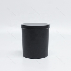 Bright In-stock Custom Logo Recycled Matte Black Glass <strong>Candle</strong> Holders <strong>Lanterns</strong> <strong>Candle</strong> Jars for <strong>Candle</strong> Making - Product Image 4