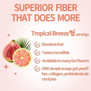 OEMデイリーファイバーパワー4gファイバー（プロバイオティクス、コラーゲン、電解質配合）トロピカルパパイヤ風味の栄養補助食品 - Product Image 4