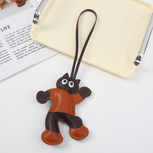 Portachiavi in Pelle PU a Forma di Bambola 3D, Ciondolo Carino per Borsa, Ciondolo per Auto, Piccolo Regalo - Product Image 5