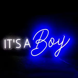 这是一个男孩室内和室外广告定制led霓虹灯标志
