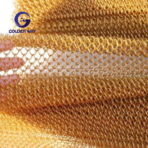 ตาข่ายสำหรับตกแต่งม่านลวดตาข่ายทองเหลืองลวดทอโลหะทองแดง5มม. คุณภาพสูงสานธรรมดาตาข่ายสเตนเลส - Product Image 2