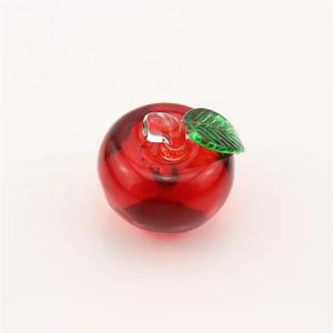 Manzanas de cristal K9 baratas al por mayor, manzanas de cristal talladas arenadas personalizadas diy para regalos de recuerdo de boda - Product Image 3