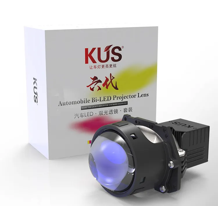 Bi Led KUS Laser Lampu Depan Generasi Ke-6/Hi/Lo Beam BI Led Lampu Utama Lensa Proyektor
