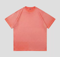 T-shirt ample pour homme en pur coton lavé, 300 GSM, impression personnalisée, style urbain, vente en gros et personnalisation sur mesure
