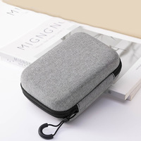 Étui de rangement pour accessoires numériques en EVA personnalisé en usine, motif flocon de neige, style minimaliste moderne, étanche, antichoc, pour disque dur