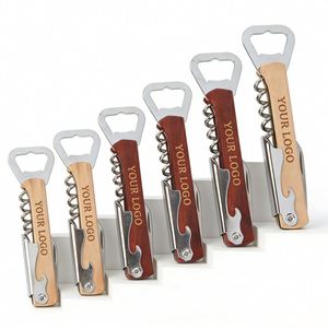 Tire-bouchon en bois de haute qualité avec poignée, idéal pour les mariages et les fêtes, personnalisable avec logo, livré en coffret cadeau – Nouvelle collection en promotion - Product Image 1