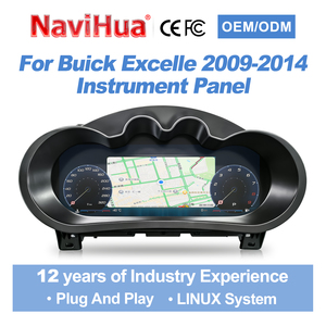หน้าจอ LCD อัตโนมัติ NaviHua ขนาด 12.3 นิ้ว สำหรับ Buick Excelle ปี 2009-2014 ชุดหน้าปัดดิจิตอลแบบ Virtual Cockpit พร้อมมาตรวัดความเร็วรอบแบบดิจิตอล อัพเกรดแผงหน้าปัดรถยนต์ - Product Image 1