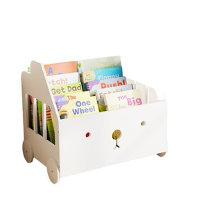 Étagère à livres Montessori pour enfants en bois simple, présentoir à livres illustrés multi-étages en bois massif sur pied - Product Image 5