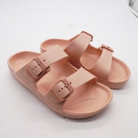 Sandales de plage d'été très populaires, sandales EVA, claquettes d'extérieur avec logo OEM, sangles à boucle, chaussons de plage pour femmes, chaussons EVA