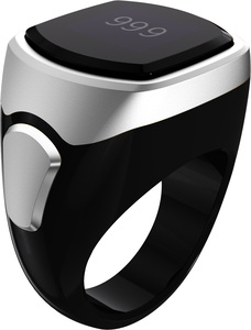 Bague Tasbih Intelligente en Silicone et Plastique <span class=keywords><strong>pour</strong></span> Musulmans, Contrôlée par APP, <span class=keywords><strong>Boussole</strong></span> Qibla, Écran OLED, Étanche IP67, Unisexe, Religieuse - Product Image 4