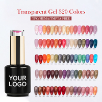 Vernis Gel Ongles Personnalisé Translucide Effet Gelée 320 Couleurs, Fabrication Sans HEMA, Vernis Gel UV OEM