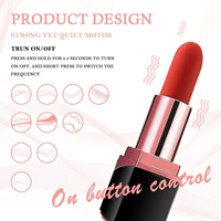 Lippenstiftförmiger Vibrator für Frauen mit 10 Vibrationsmodi, USB-Magnetladung, Weiblicher Masturbator, Erotikspielzeug für Erwachsene