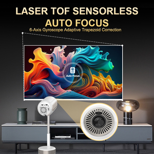 Proyector Inteligente Inalámbrico 4K, Sistema de TV Android + Control de Juegos, Máquina Todo en Uno para Cine en Casa y Karaoke - Product Image 2