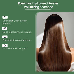 Champú Vegano Orgánico de Romero para Engrosar el Cabello, Fórmula con Queratina Hidrolizada para Suavizar y Alisar el Cabello Fino y la Caída del Cabello - Product Image 4