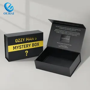 Custom black luxury packaging box Magnetic Gift Box Garment Apparel Clothing Packaging paper Box