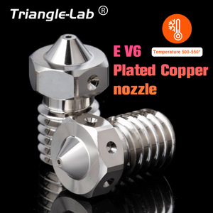 TriangleLab E-V6 Hotend haute performance avec filetage M6, nouvelle buse en cuivre plaqué pour imprimantes 3D, hotend durable et antiadhésif pour - Product Image 2