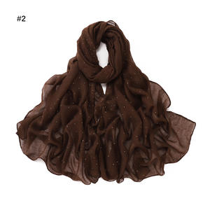 Sciarpa Turbante in Voile di Cotone Tinta Unita 90*180cm, <span class=keywords><strong>25</strong></span> Colori, per Donne Musulmane - Product Image 6