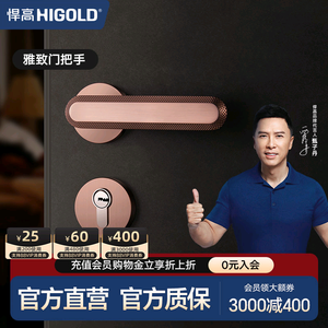Rose Gold Minimalist Wooden Door <b>Handle</b> for Indoor Bedrooms-Modern & Luxury Home Use - Product Image 2