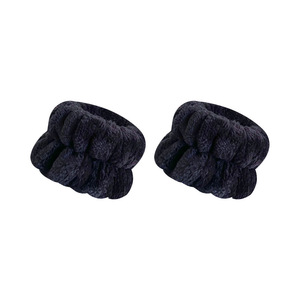 Hot Selling Private Label Spa Unisex Skincare Wristbands Microfiber <strong>Flannel</strong> Elastic Absorbent for <strong>Face</strong> Washing Prevent Dripping - Product Image 3