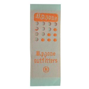 Nhà Máy Tùy Chỉnh Thiết Kế Chính Nhãn Dệt Quần Áo Thẻ Trung Tâm Gấp Chính Bằng Dệt Máy Nhãn - Product Image 4