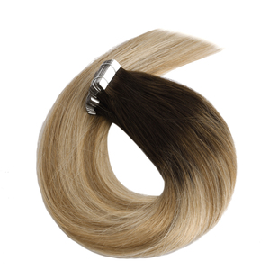 Extensiones de Cabello Adhesivas K.S WIGS de Alta Calidad, 100% Cabello Humano Remy Chino, Doble Trama, Liso, Personalizable - Product Image 2