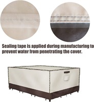 Lourd 600D rond Oxford Table et chaise ensemble couverture étanche extérieur Table couverture Patio meubles couverture