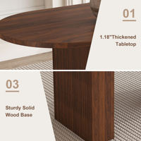 Table à manger en bois moderne et écologique pour la maison, l'hôtel et le restaurant