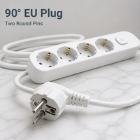 Multiprise de bureau 4 prises standard européen avec fiche, best-seller industriel de Ningbo, Chine