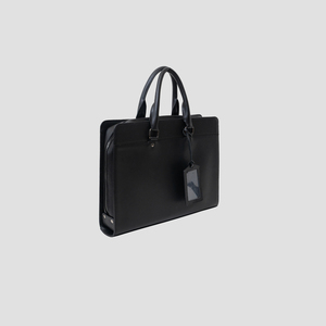 Sac à main pour homme en cuir Saffiano, sacoche pour ordinateur portable, sac messager pour affaires, sac de voyage pour documents de bureau - Product Image 5