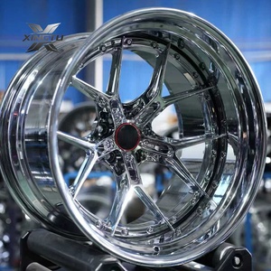 Cerchi Forgiati XINGTU Cromati a Profilo Profondo Concavo 17 18 19 20 22 24 Pollici Cromati 5x100 5x114.3 5x115 5x120 per Audi <span class=keywords><strong>BMW</strong></span> - Product Image 1