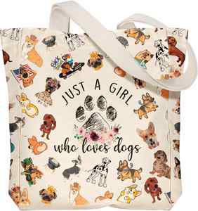 Bolsa de Lona Estética y Bonita para Mujer, Bolsa de Compras para la Universidad, Bolsas de Playa de Tela de Algodón, Regalo - Product Image 3