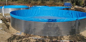 Étang à poissons d'élevage de poissons de réservoir d'aquaculture en acier galvanisé commercial de prix usine à <span class=keywords><strong>vendre</strong></span> - Product Image 4