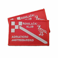 Patchs brodés personnalisés en tissu sergé écologique de forme rectangulaire pour la décoration de vêtements, chapeaux et bagages