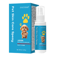 Spray para el Cuidado de la Piel de Mascotas Zourunan 100ml, Alivio para Picazón en Zonas Calientes, Fórmula Herbal, Calmante para el Pelaje, Seguro para Lamer, para Perros y Gatos, Venta al por Mayor, OEM