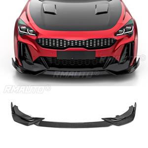 Pour Kia Stinger SW Style : Kit de modification en fibre de carbone véritable pour pare-chocs avant et arrière, aileron, jupes latérales, lèvre de pare-chocs et garniture de coin de protection - Product Image 5
