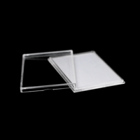 Boîte à lingots en or 1 Oz Porte-barre en argent 500G Conteneur de stockage en argent fin Acrylique transparent Rectangulaire Capslue