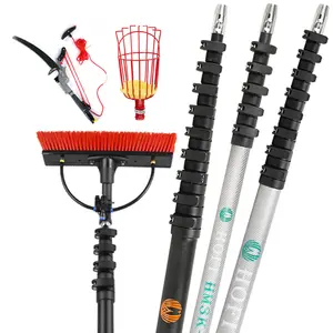 9.HOFI Carbon Fiber Gutter Cleaning Kit Water Fed Pole Camera Pole Long Handle Window Cleaning Brushes Clamps Carbon Product