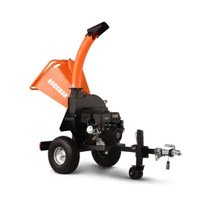 Elektrikli küçük skid steer endüstriyel yatay odun parçalayıcı parçalayıcı kırıcı makine 13 hp 14 hp 15hp tekerlekler ile