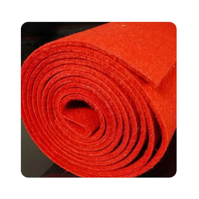 Alfombra larga de exposición con patrón de terciopelo antideslizante, alfombra roja para interiores y exteriores, alfombra para eventos de exposición comercial no tejida
