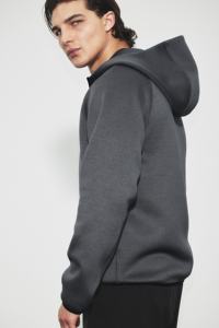 2025 personalizado de peso pesado 100% algodón impreso logotipo pulóver de gran tamaño sin cuerdas Sudadera con capucha de logotipo personalizado de impresión para los hombres Zip Up - Product Image 4