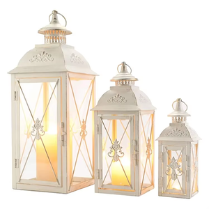 Bộ 3 Đèn Lồng Lớn Chất Lượng Cao Phổ Biến Trang Trí Sân Vườn Đèn Lồng <span class=keywords><strong>Led</strong></span> NẾN - Product Image 4