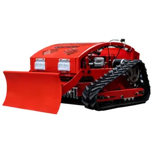 Cortador de borracha autopulsador, robô gasolina, hélice de jardim, controle remoto, cortador de gramado, para venda com lâmina de neve