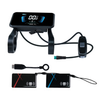 Affichage LCD pour vélo électrique Yolin YL 81F SUK avec NFC, réglages de vitesse ajustables, 36-52V, multi-protocoles, tableau de bord de remplacement